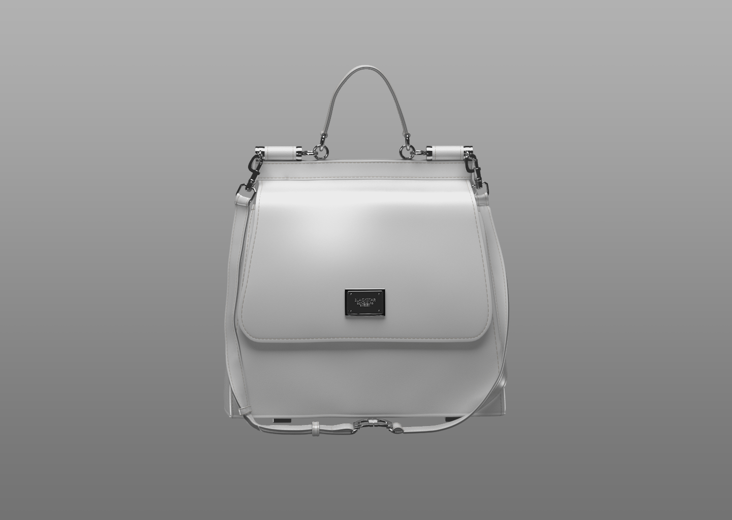 Image of Blackstar white jeather bag